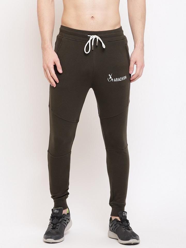 Seaweed Green Joggers For Men | Name Print