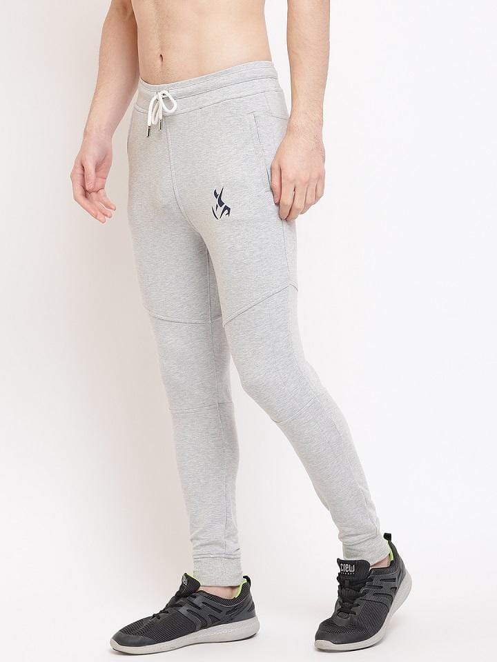 Grey Joggers For Men | Logo Print