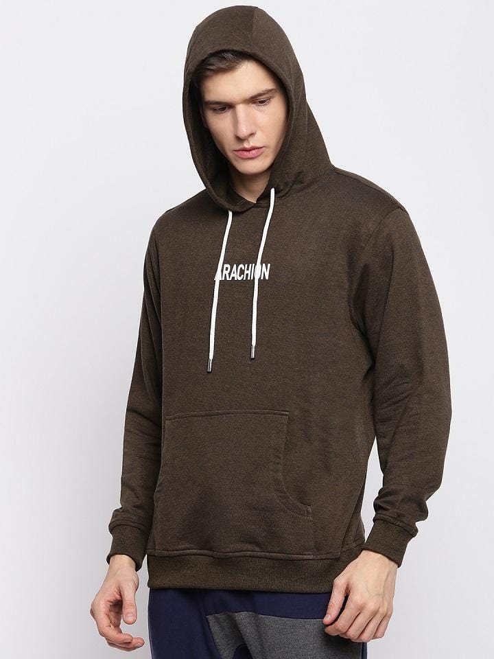 Seaweed Green Hoodie For Men | Arachion Name Print