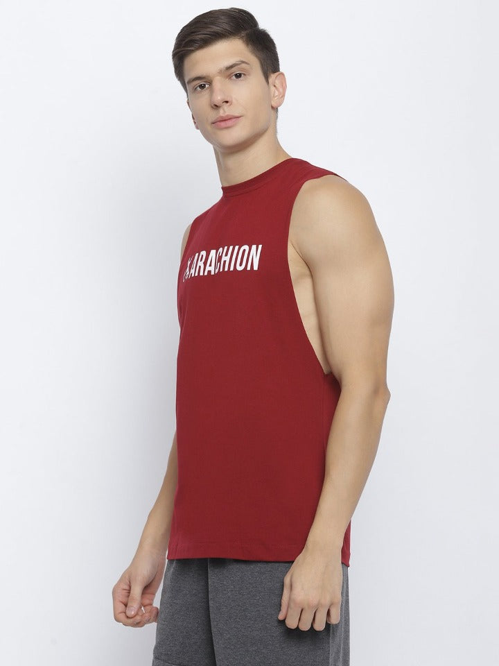 Arachion Titan Graphic Tank | Auburn Maroon