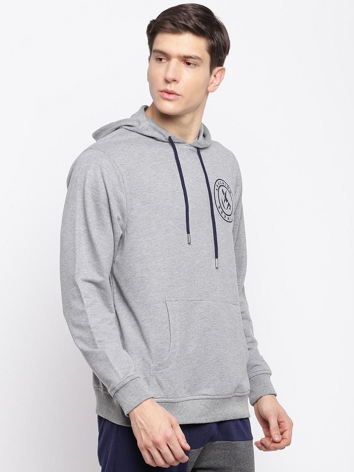 Light Grey Hoodie For Men | Arachion Logo Print