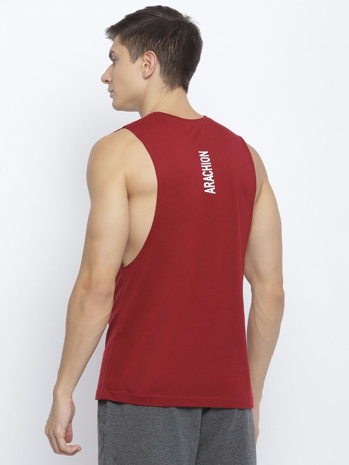Arachion Titan Minimal Tank | Auburn Maroon