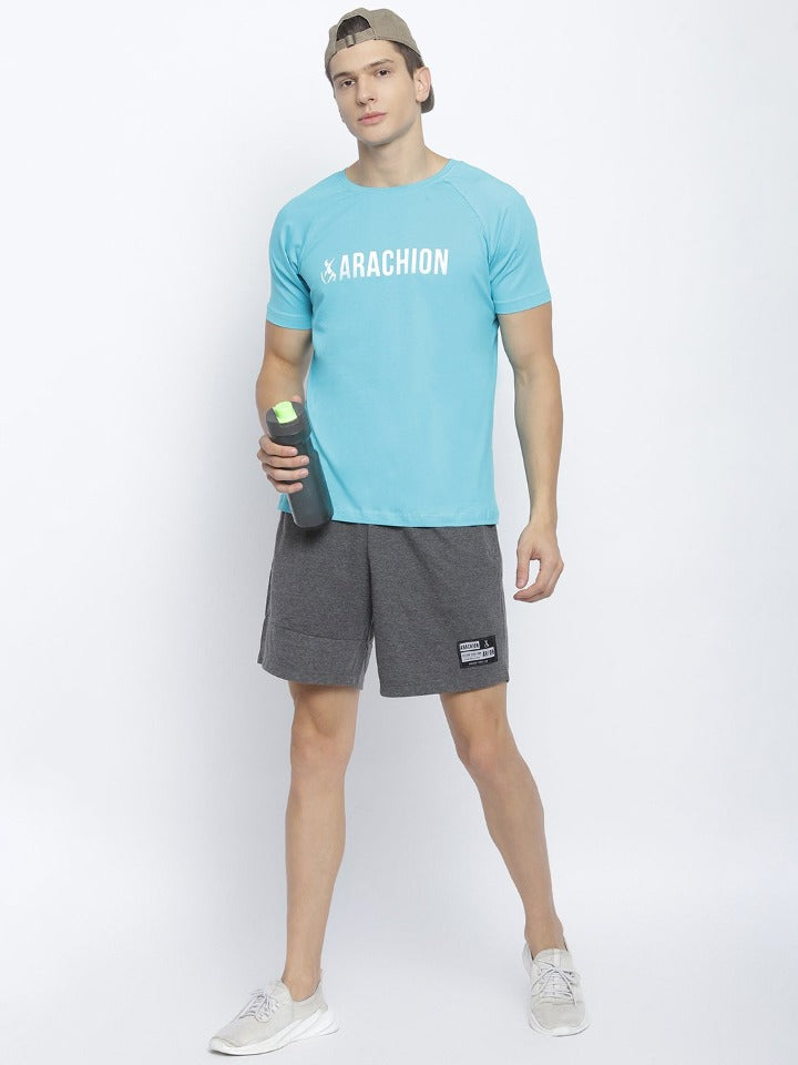 Arachion Phoenix Slim Fit T-shirt | Azure Blue
