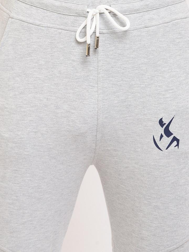 Grey Joggers For Men | Logo Print