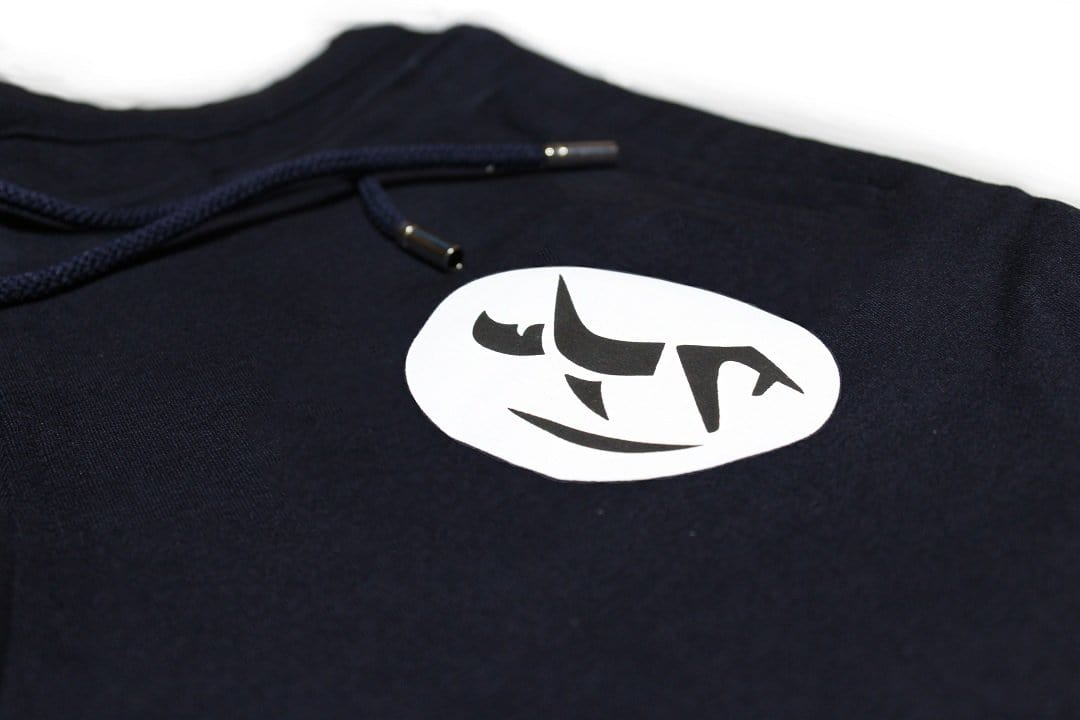 Royal Blue Joggers For Men | Solid Logo Print