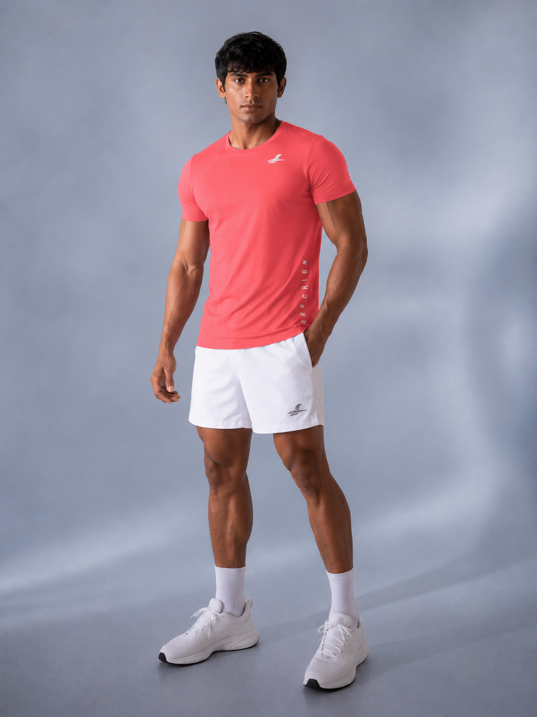 Arachion Triumph T-shirt | Coral Red