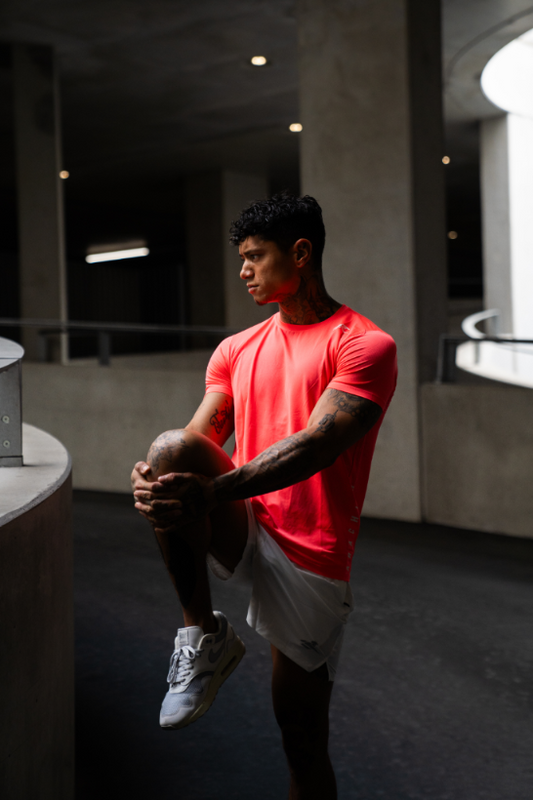 Arachion Triumph T-shirt | Coral Red