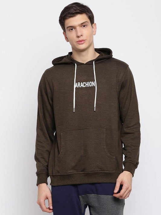 Seaweed Green Hoodie For Men | Arachion Name Print