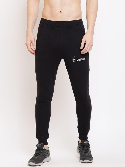 Vanta Black Joggers For Men | Name Print