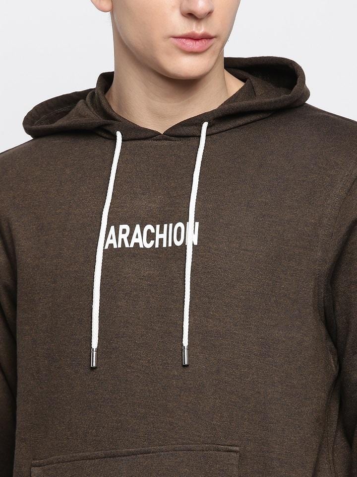 Seaweed Green Hoodie For Men | Arachion Name Print
