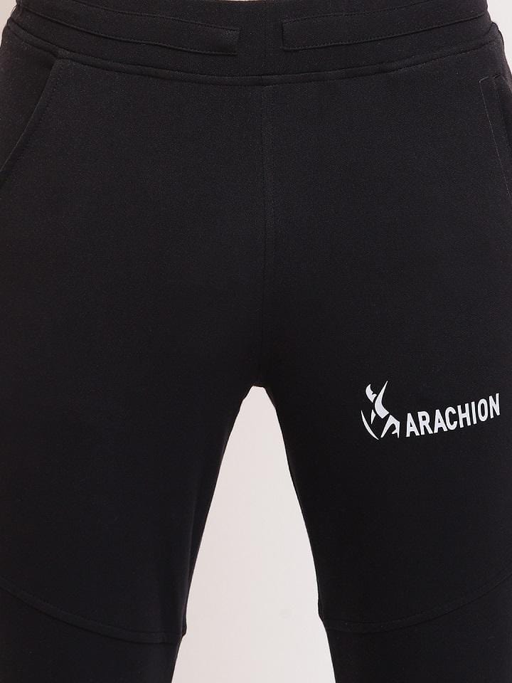 Vanta Black Joggers For Men | Name Print