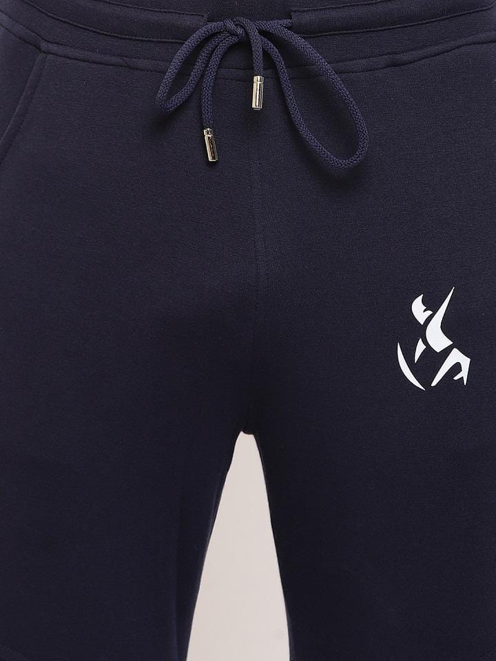 Royal Blue Joggers For Men | Logo Print