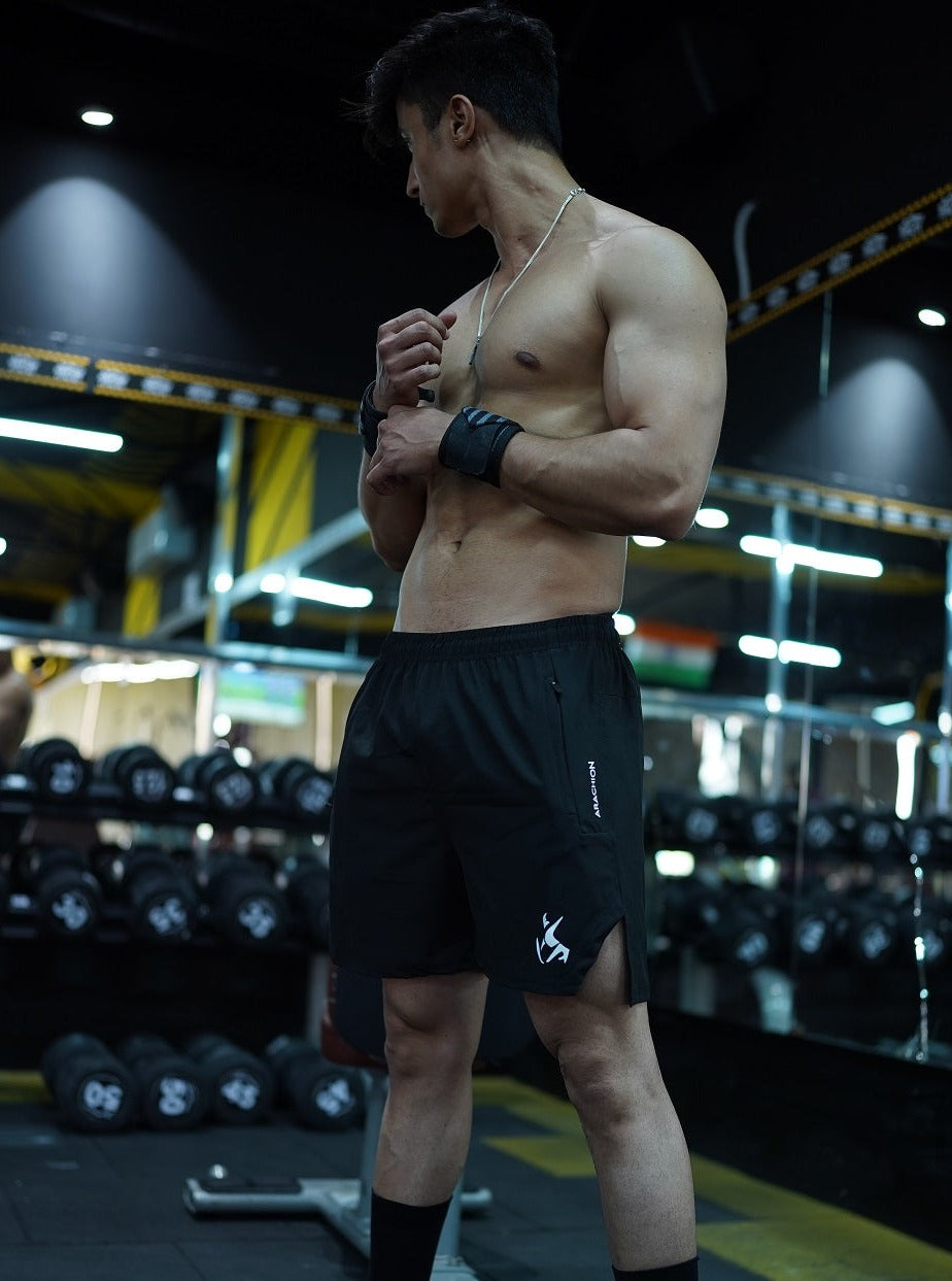 Arachion Vector Lifting Shorts | Vanta Black