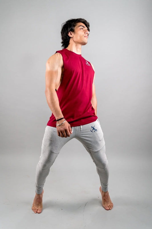 Grey Joggers For Men | Logo Print